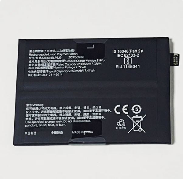 For Oneplus 9 , LE2110 , LE2111 , LE2113 , LE2115 , LE2117 , 7.74V 4500mAh BLP829 Battery