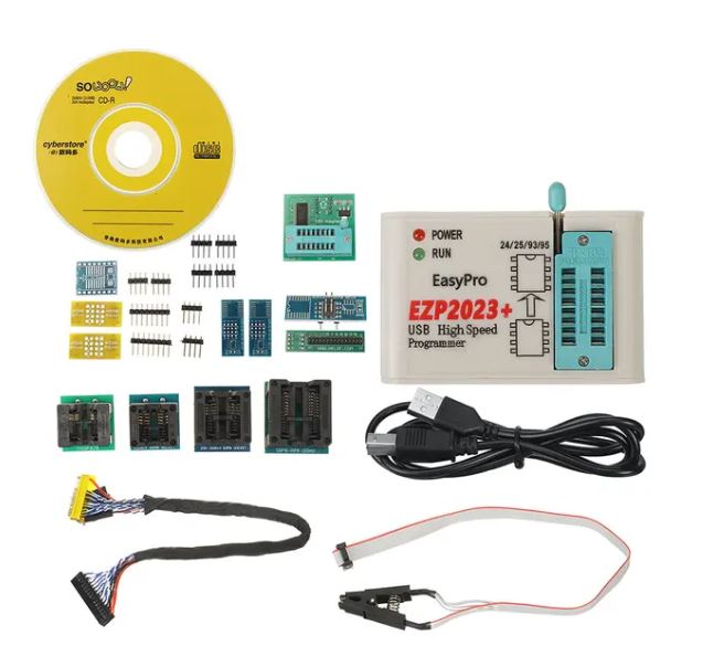 EZP2023 High-Speed USB SPI Programmer+12 Adapters Support 24 25 26 93 95 EEPROM 25 Flash Bios Chip Better Than EZP2019