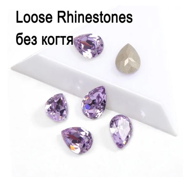 4320 Shape Dorp Cut Violet K9 Glass Rhinestones Appliques For Clothing Sew Crafts Jewelry Accessories DIY Decoration
