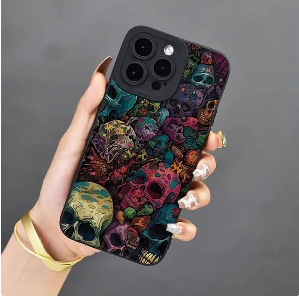 Ghost Face Scream Halloween Phone Case For iPhone 15 14 13 12 11 Pro XR X XS Max 7 8 Plus SE 2020 Shockproof Soft Silicone Cover