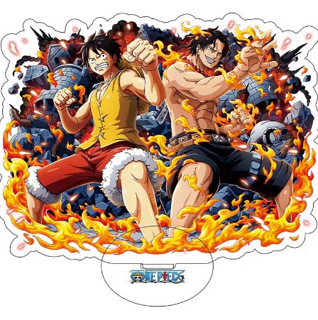 Anime ONE PIECES Luffy Characters Stand Card Acrylic Stand Printed Clear Plastic Ornaments
