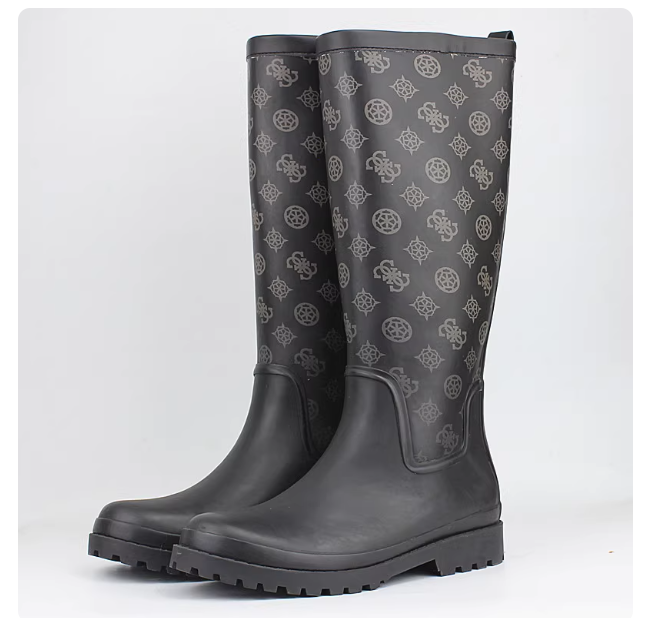 Meifeng brand GU@ES women's boots rubber rain boots waterproof rubber boots warm autumn and winter fashion women's boots