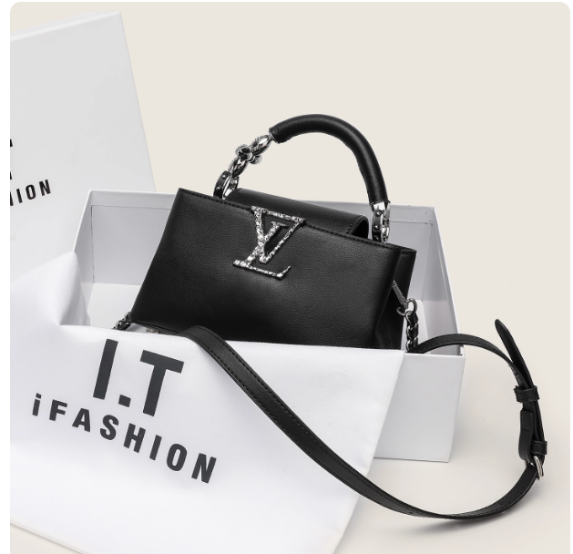 Qixi Festival gift high-quality textured handbag for women 2025 new style chain large capacity shoulder messenger bag for girls