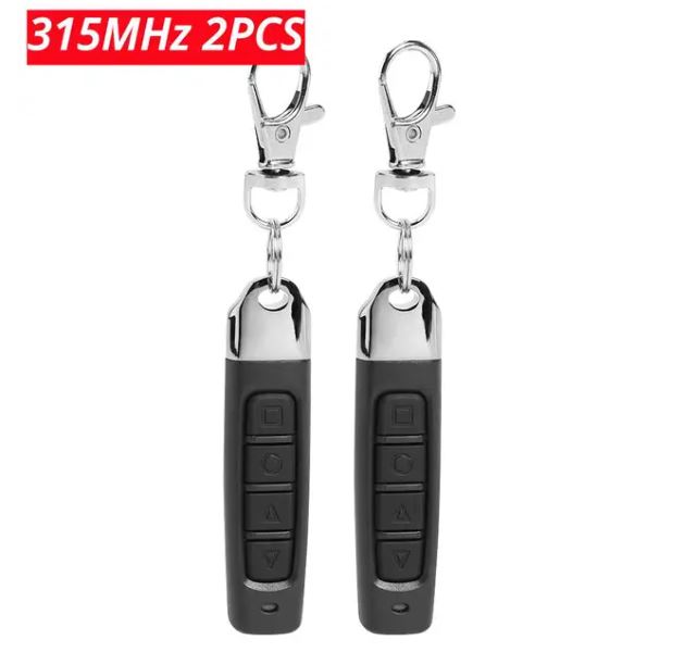 433MHZ 315MHZ Remote Control 4 Channe Garage Gate Door Opener Remote Control Duplicator Clone Learning Rolling Code Car Key