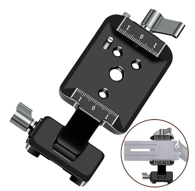 NATO Rail Clamp Mounting Plate Cold Shoe 1/4 3/8 Vertical Adapter Vertical Components Accessories For DJI RS2 RSC2 RS3 Pro RS3