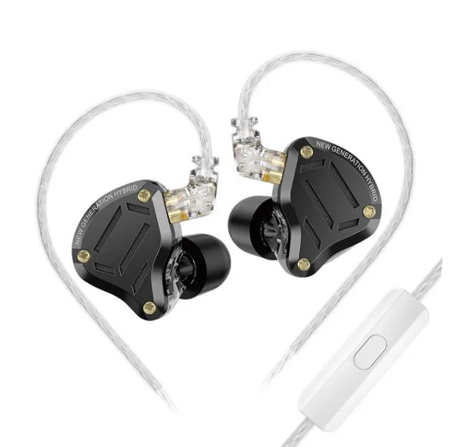 Kz Zs10 Pro 2 Earbuds In-Ears Wired Hifi Earphone Portable Noise Reduction Headsets 4-Level Tuning Switch Mic 3.5mm For Sport