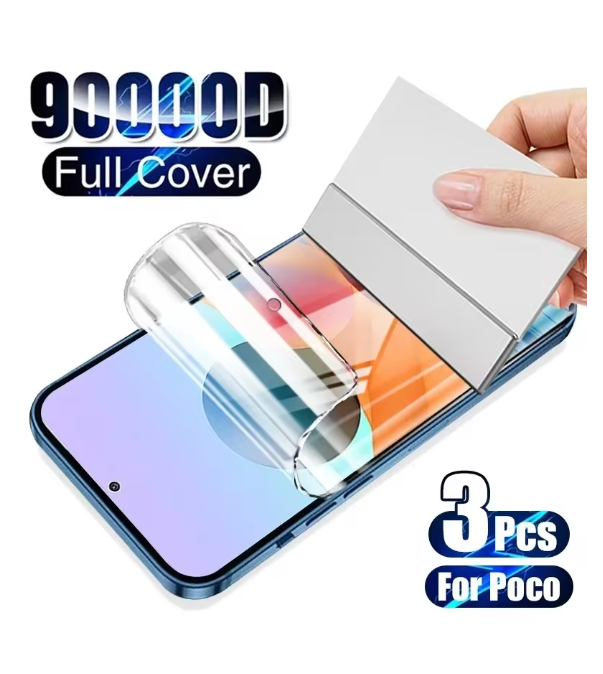 3PCS Hydrogel Film For Tecno Pova 6 5 4 3 2 Pro Neo Soft Protection Screen Protector For Tecno Pova Neo 4G 5G Not Glass