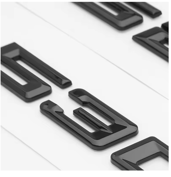 For BMW 5 Series E39 E60 E61 F10 F11 G30 520d 523d 525i 528i 530e 535i 540e Car Styling Trunk Letter Emblem Rear Lid Logo Black