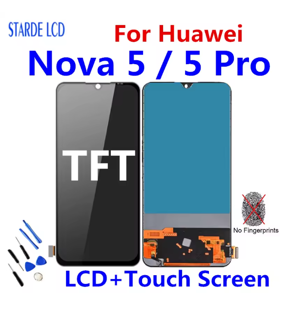 TFT LCD For Huawei Nova 5 PRO LCD Display Touch Screen Digitizer Assembly Phone Replacement For Nova5 PRO SEA-AL10 SEA-AL00 LCD