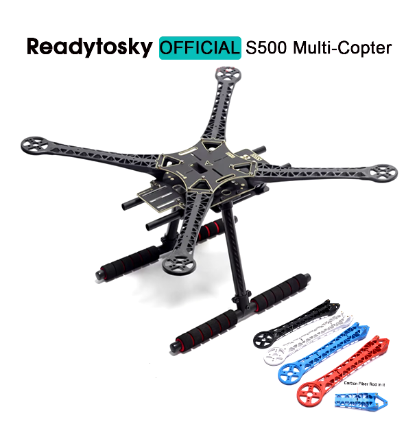 500mm S500 SK500 Quadcopter Multicopter Frame Kit PCB Version with Carbon Fiber Landing Gear for FPV Quad Gopro Gimbal Upgrade