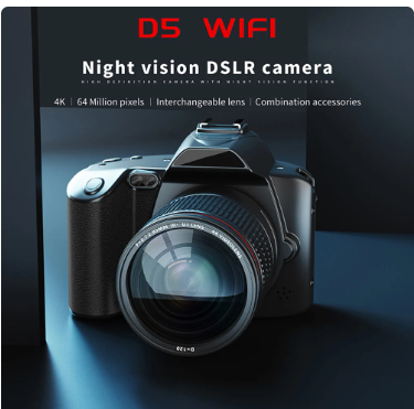 D5 Video Camera 4K Recording Camera Digital Shoot Camera With 16X Digital Zoom 4K Dual Lens Professional Camcorder