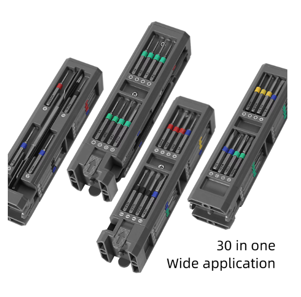 BST-8968 Multifunctional Screwdriver Set, Slotted Precision Screw Driver Bit, Mobile Notebook Maintenance Tool, 30 in 1 S2