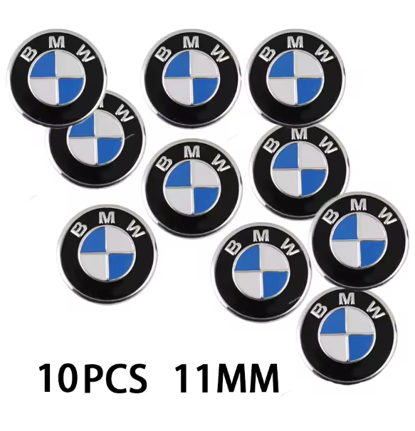5/10Pcs 14mm Car Key Emblem Stickers Auto Control Key Logo Decals For BMW M M3 M5 M6 M2 X1 X2 X3 X5 X6 X4 E30 E39 46 E53 E60 G30