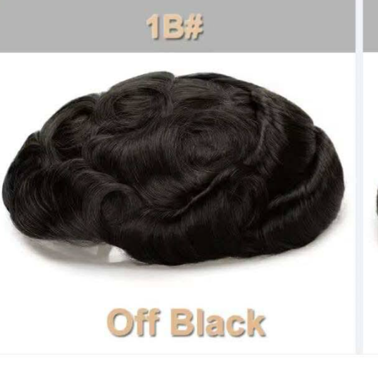 Natural Hairline Hair Men Toupee 0.08-0.1mm Skin PU Human Hair Prosthesis Wig Full Skin Hairpiece Men Toupee Hair Replacement