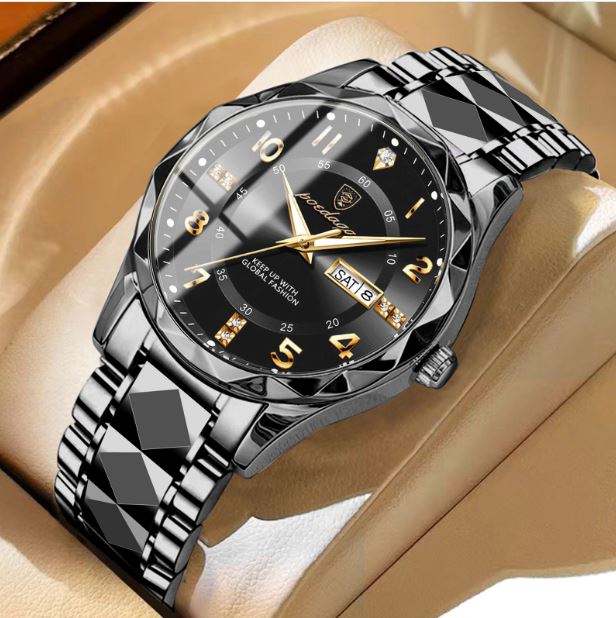 Swiss brand new men's watch luxury waterproof luminous quartz watch live broadcast foreign trade hot model dropshipping