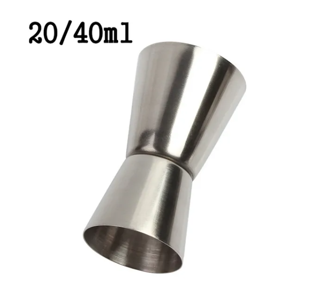 Stainless Steel Cocktail Shaker 15/30ml or 20/40ml Measure Cup Dual Shot Drink Spirit Measure Jigger Kitchen Gadgets