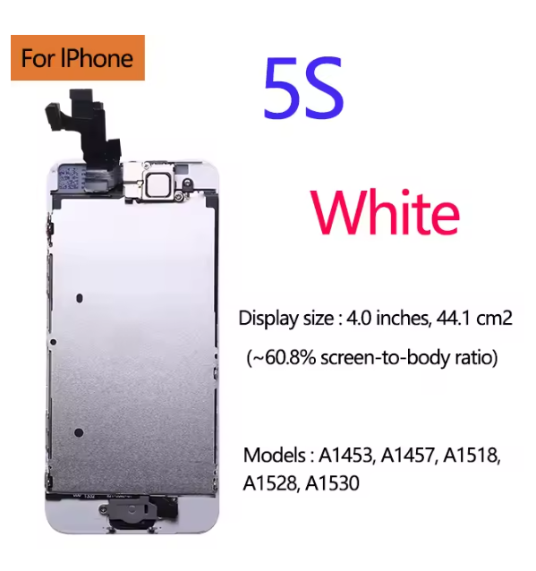 Full Assembly LCD Display for iPhone 5s 6s se 6 Touch Screen Digitizer Replacement with Home Button Front Camera Complete LCD 5C