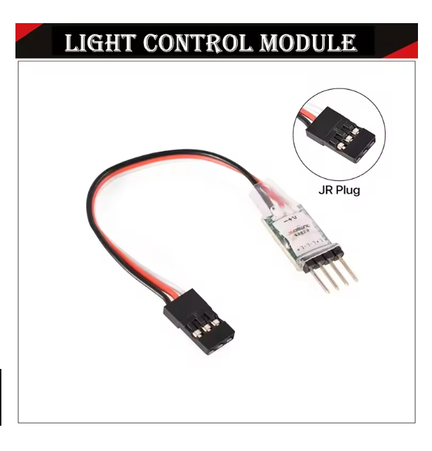 DUMBORC 3CH LED Lamp Controller Module Light Switch Panel System Turn on/Off JR Plug for RC Car Vehicle Fixed Wing Aircraft Part