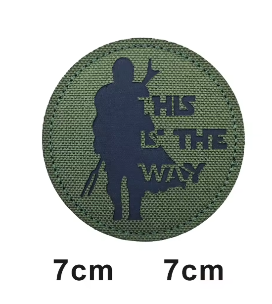 This is how WAY full helmet embroidered armband badge military stripes fastener hook and loop patch