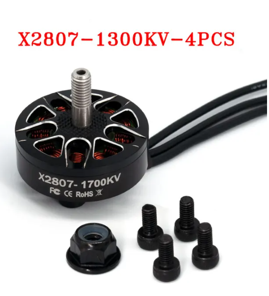 E-Power 2807 1300KV 4pcs RC Motores 1500KV 1700KV 2-6S 4mm Bearing Shaft Drone Long Range FPV Multi-rotors Brushless Motor Parts