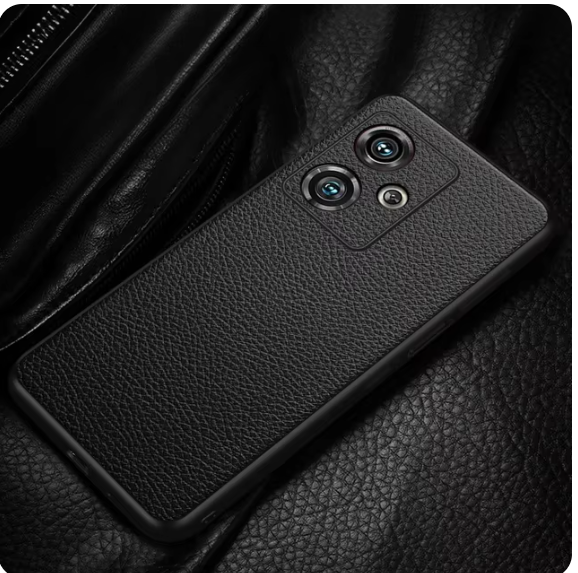 For Nubia Z50 Plain Leather Phone Case for NubiaZ50 NUBIA NUBIAZ50 Lens Protection Cover Anti Fall Protective Back Shell