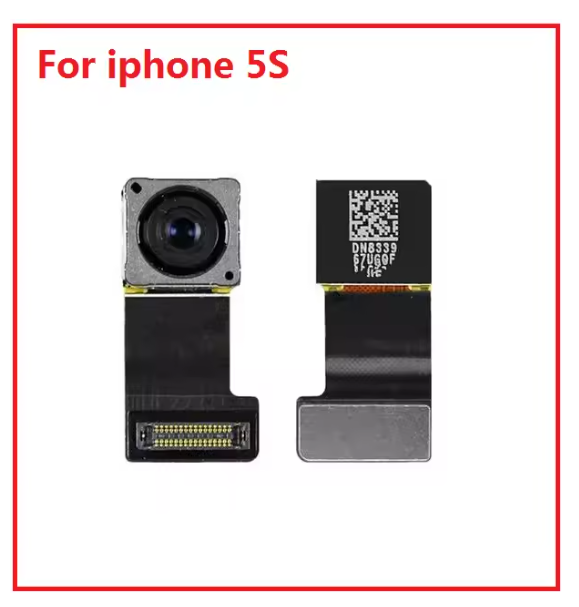 Genuine main back camera for iphone 4 4s 5 5s 5c rear camera with flex cable facing model 100% tested cell phone parts