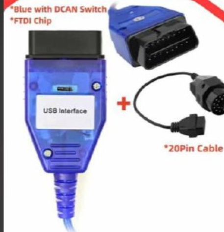 Professional For BMW INPA K+CAN with FT232RL Chip K-line Switch Works for BMW with 20PIN to OBD2 16pin Connector