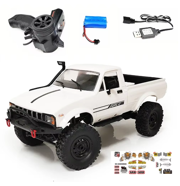 WPL C24 Upgrade C24-1 1:16 RC Car 4WD Radio Control Off-Road Mini Car RTR KIT Rock Crawler Electric Buggy Moving Machine