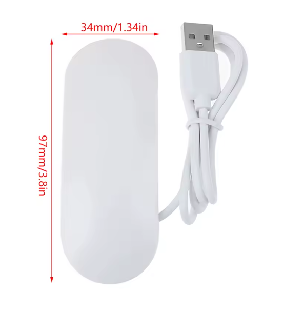 6W 9.7cm Mini UV Lamp Nail Dryer LED Lamps USB Charging Cable Gel Polish Curing Machine Manicure Led Micro UV Lamp Nail Tool