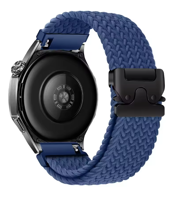 20mm 22mm Nylon Strap for Galaxy Watch 7 6 5 Amazfit GTR Braided Loop Wristband Replaceable Huawei Watch GT5 Pro 46mm Bracelet