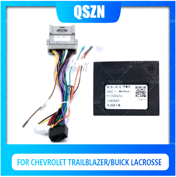 QSZN For Chevrolet TrailBlazer 2008 /BUICK Lacrosse 2006 2007 20008 2009 Canbus Box GM02 Car Radio Wiring Harness Power Cable