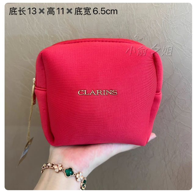 Worth buying! American designer canvas clutch bag with zipper, portable and easy to organize.