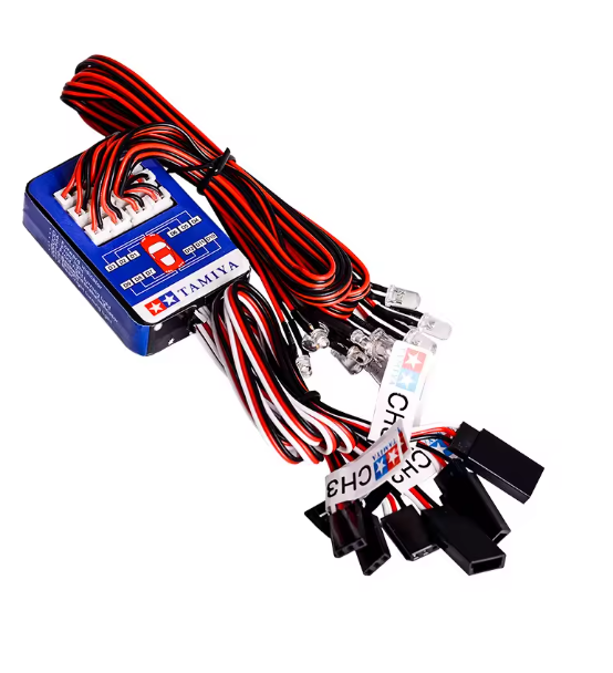 Simulation Flash Light 12 LED Lighting Kit Steering Brake for 1/10 Scale Models RC Car Yokomo Tamiya HSP HPI AXIAL RC4WD Traxxas