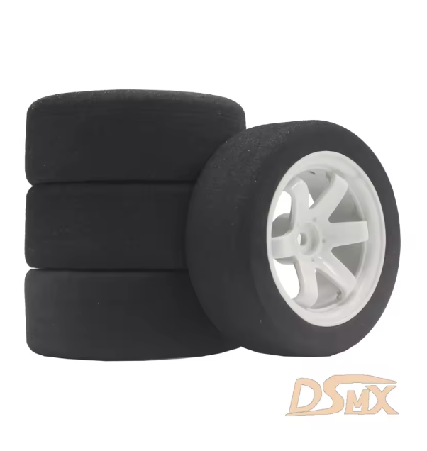 1/10 flat car sponge tire RC tire professional racing HSP 94123 Sakura D4 Tiangong TT02 flat car 6 degrees hub