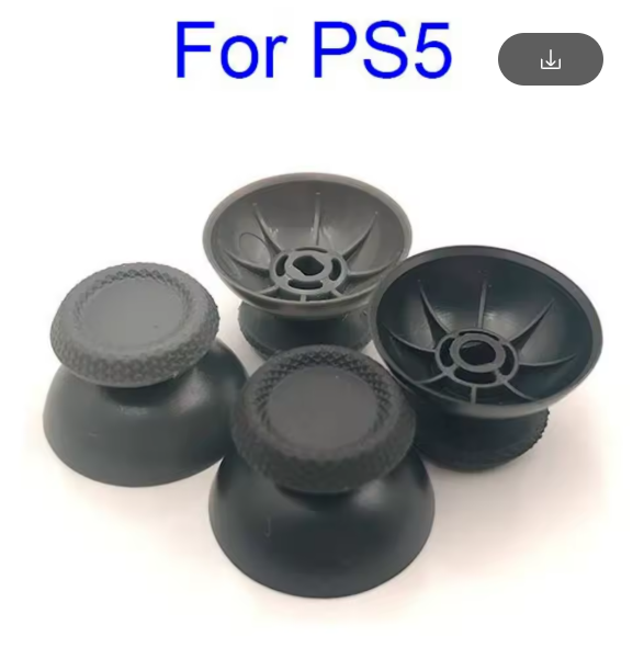 500pcs 3D Analog Joystick Thumb Stick Grip Cap Button Repair Part Cover Replacement for Sony Dualsense PS5 Controller