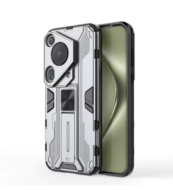 Camera Lens Shockproof Armor Phone Case For Huawei Pura 70 Pro+ Pura 70 Pro Plus Stand Holder Cover For Pura 70 Ultra