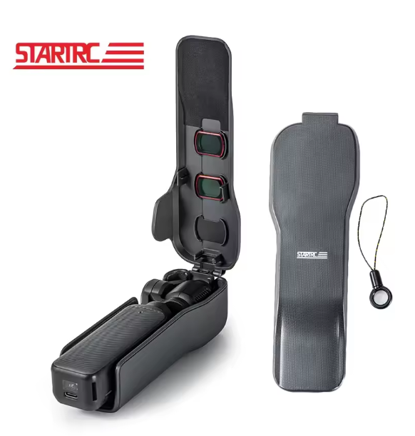 STARTRC For DJI Osmo Pocket 3 Protective Case Camera Lens Screen Protector Anti-fall Flip Cover Quick Release Case Accessories