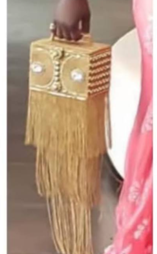 DOYUTIG India Design Women Long Tassels Hand-Made Rhinestone Beads Box Clutches Lady Classical Box Evening Bags For Wedding F697