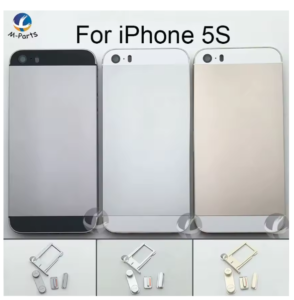 Metal back cover for iPhone 5 5S SE, battery cover, door frame, OEM AAA + free battery sticker tool