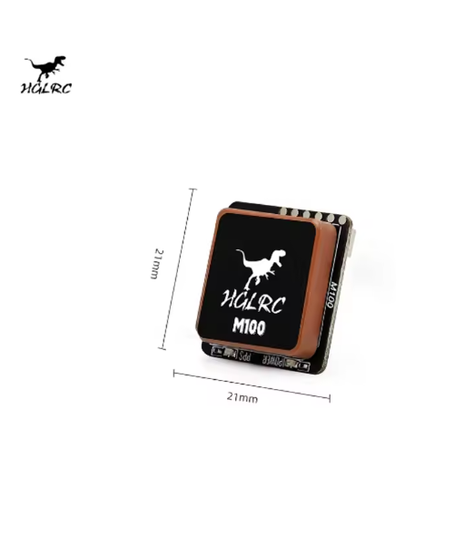 HGLRC M100-5883 GPS Module with Compass Ceramic Antenna on-board LED Indicators 21x21mm for RC Airplane FPV Long Rang
