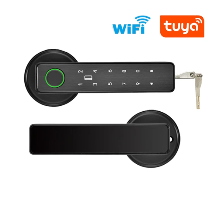 Tuya SmartLife APP WiFi Smart Fingerprint Password RFID IC Card Latch Deadbolt Lock