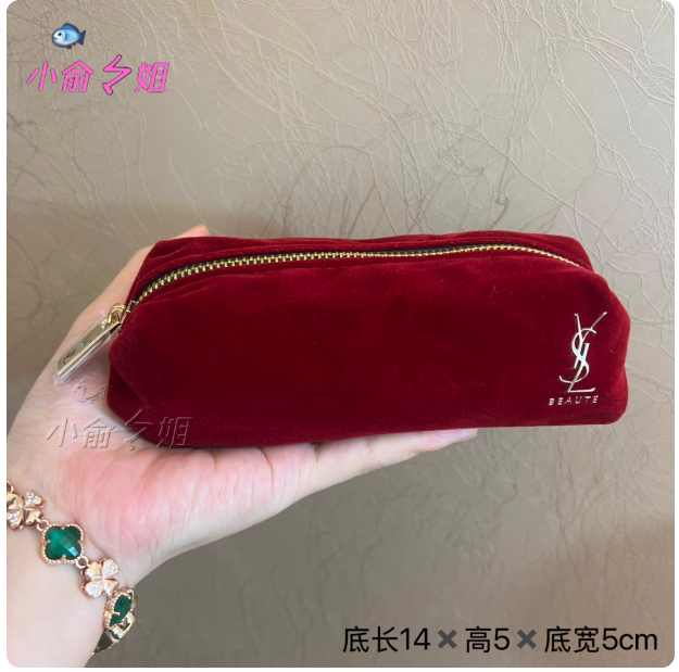 Worth buying! American designer canvas clutch bag with zipper, portable and easy to organize.