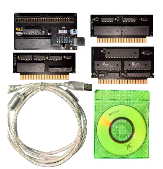 Mapper 0-4 FC flash Cart with kazzo burner set retro game part