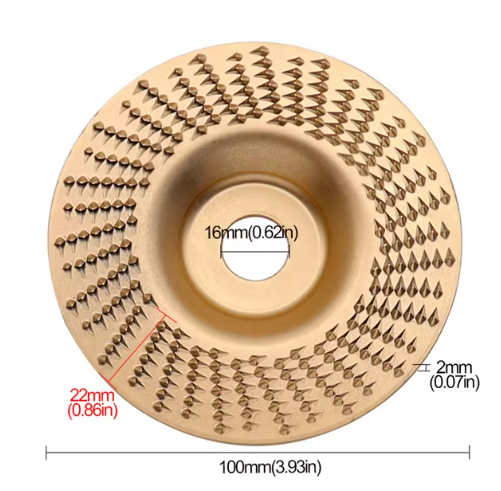 Wood Grinding Wheel Angle Grinder Disc Wood Grinding Polishing Wheel Rotary Disc Sanding Wood Carving Tool Abrasive Disc Tool