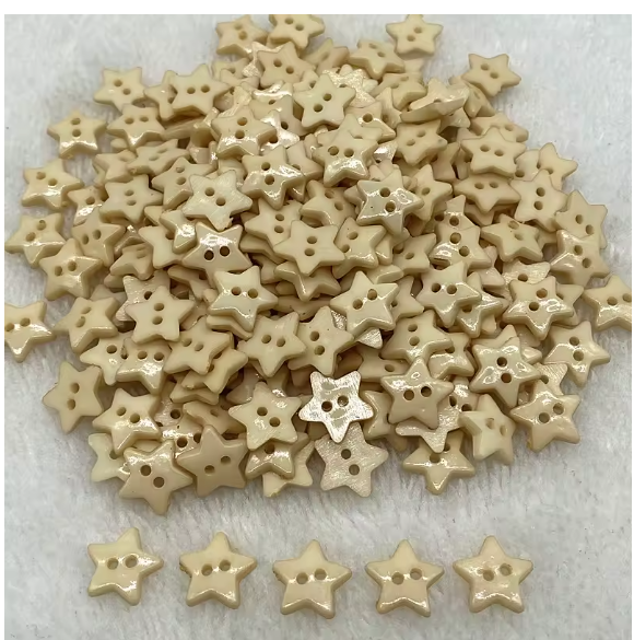 New 12mm---20mm Colours Five- Pointed Star with Two Eye Buttons Resin Sewing Buttons Diy Scrapbooking Multicolour