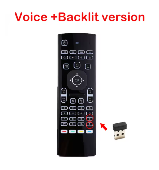 MX3 PRO Voice Air Mouse Remote Control Mini Keyboard 2.4G Wireless Gyroscope IR Learning for Android Tv Box PC Projector