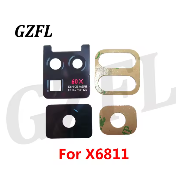 Rear Back Camera Glass Lens For infinix Zero X X6810 Zero X PRO X6811 Zero 20 30 Replacement With Adhesive Sticker
