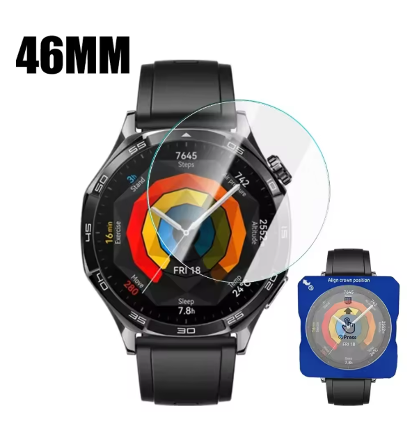 1-5Pcs Tempered Glass For Huawei Watch GT 5 46MM 41MM One-Click Easy Install Tool Screen Protector For Huawei Watch GT5 Glass
