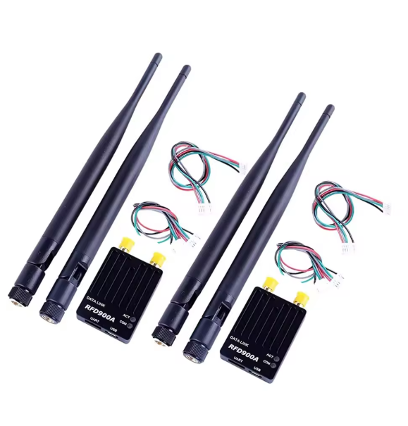 2pcs/set RFD900A 915Mhz 32bit 3DR Radio Telemetry Modem Module 40KM Ultra Long Range Data Transmission PIX APM For FPV Drone