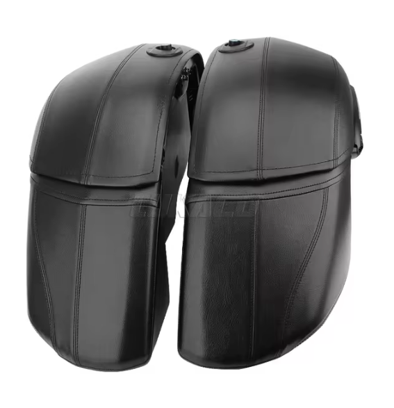 Universal Motorcycle Black Classic Hard Bags Saddlebags Side Luggage Box Mounting Kit For Honda Kawasaki For Harley Dyna Touring